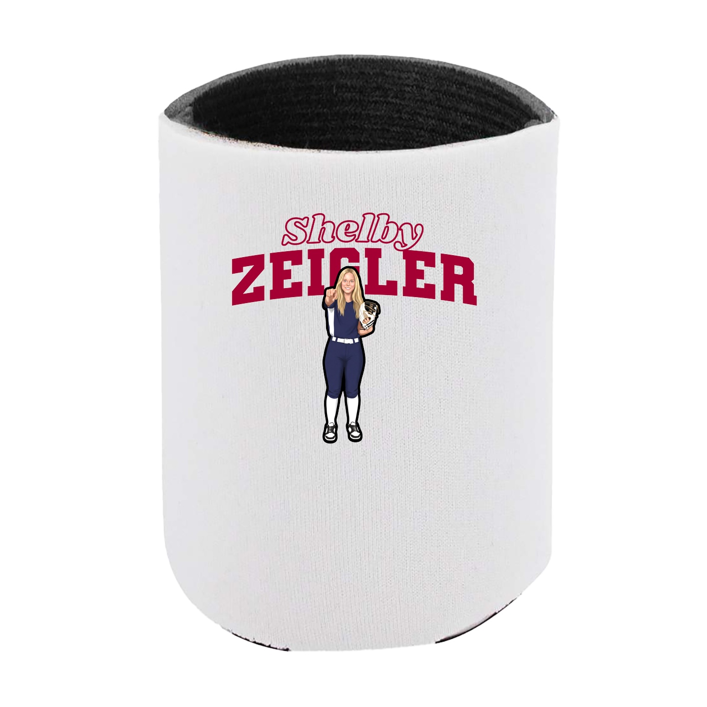 Can Holder — Name Arch in White