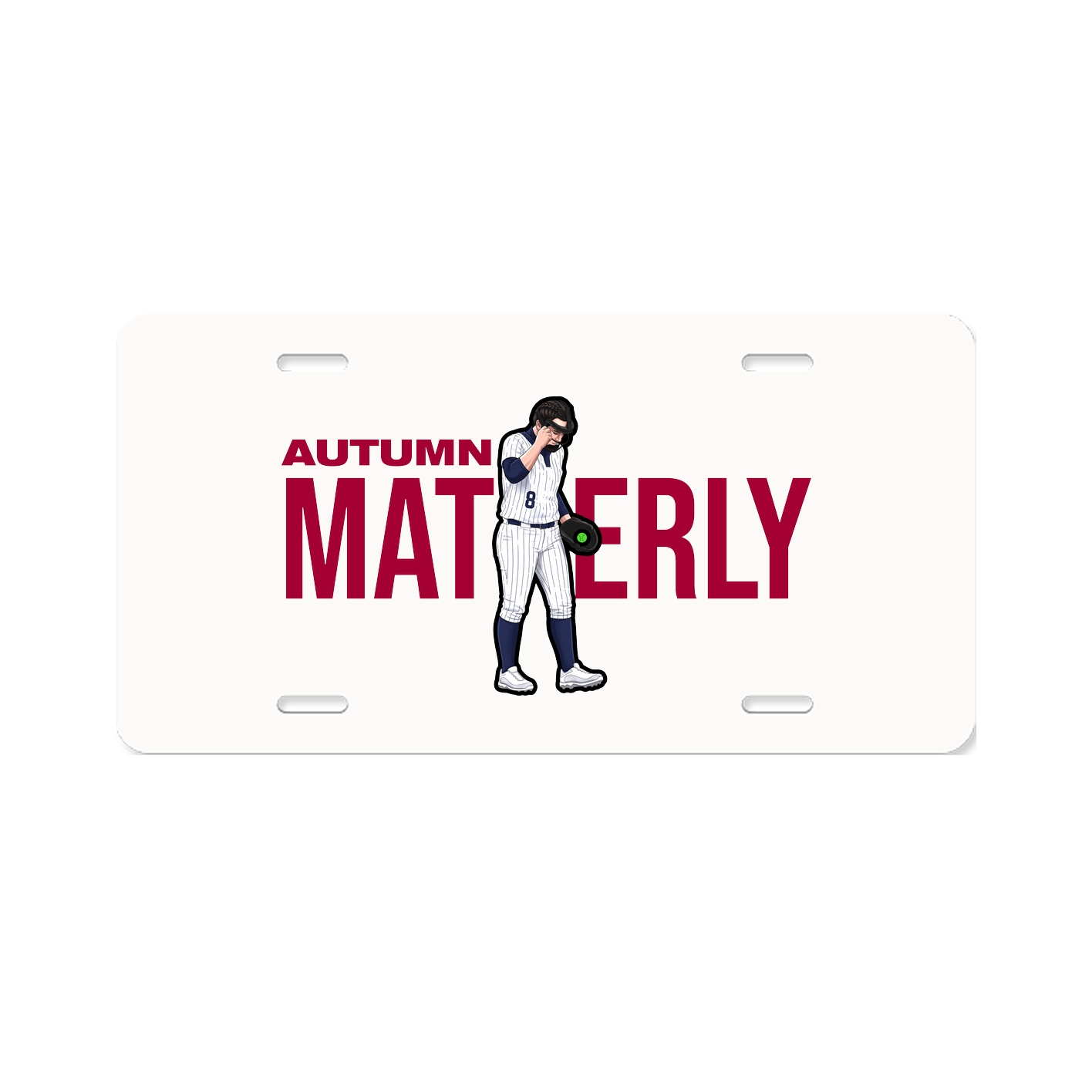 License Plate — Player Name in Classic