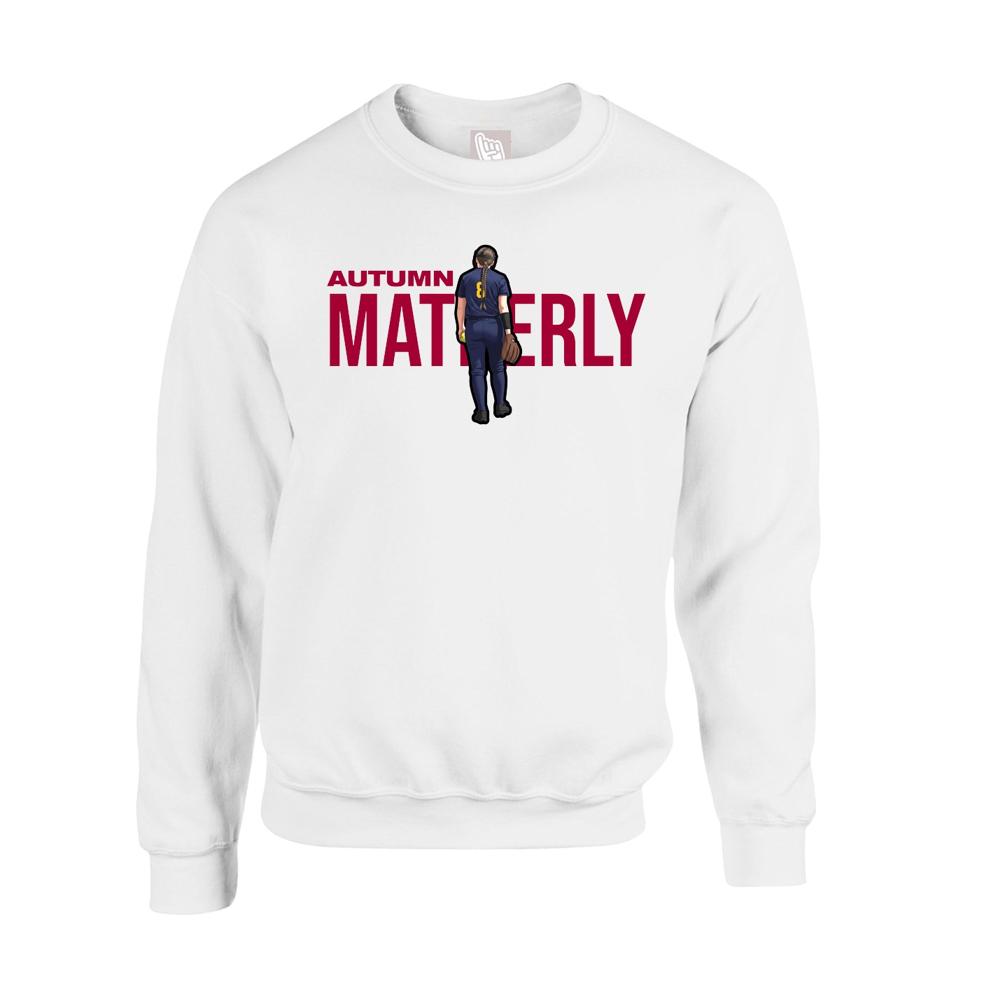 Fleece Crew — Player Name in White