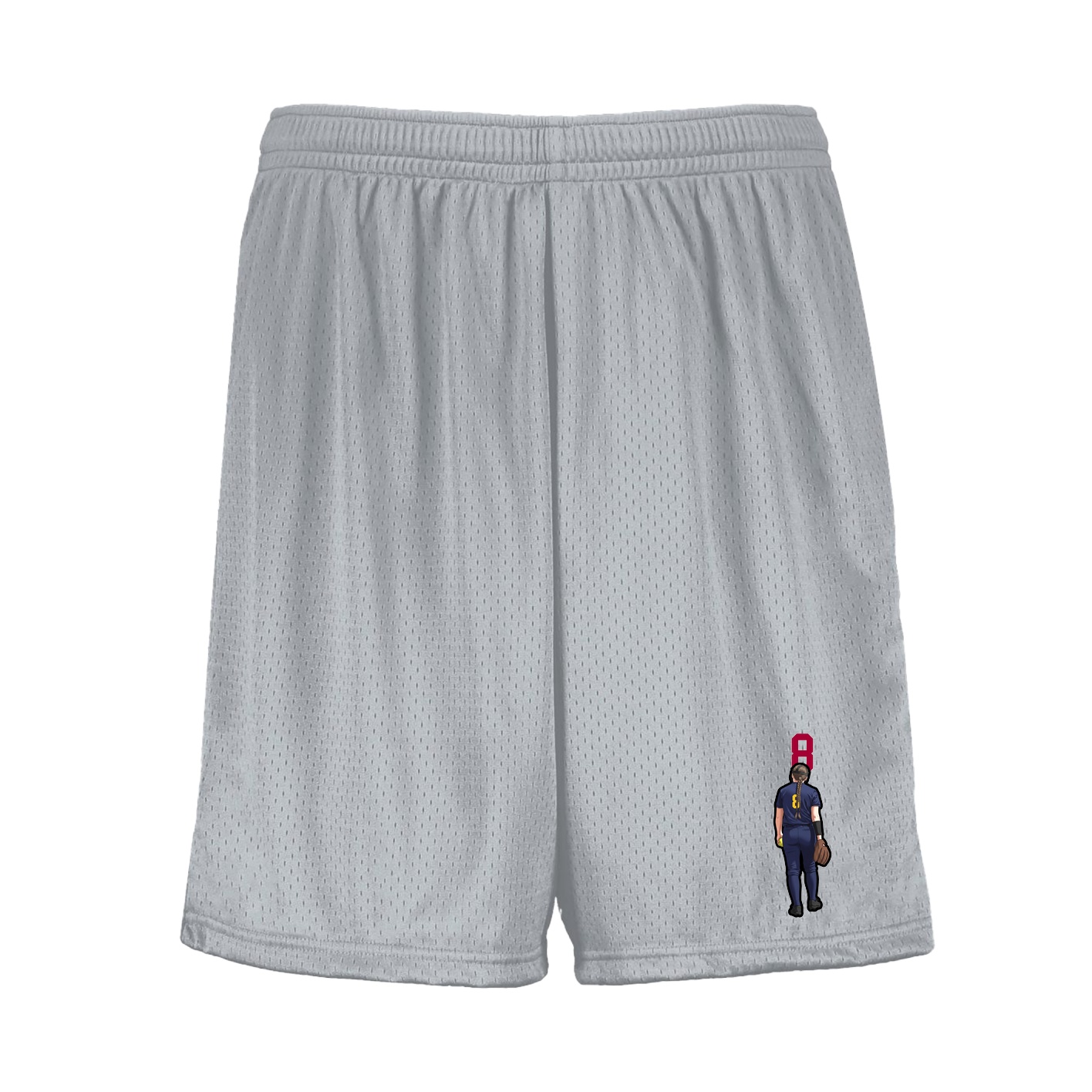 Shorts — Number Top in Silver