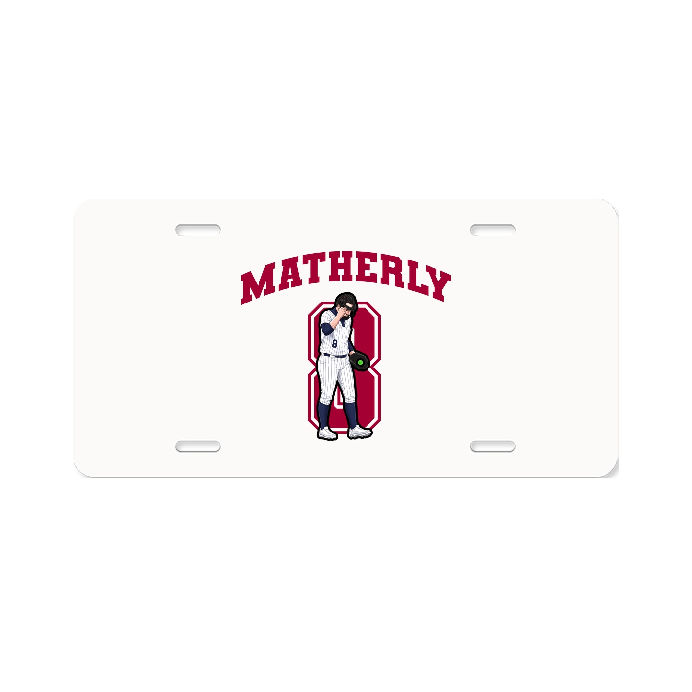 License Plate — Number in Classic