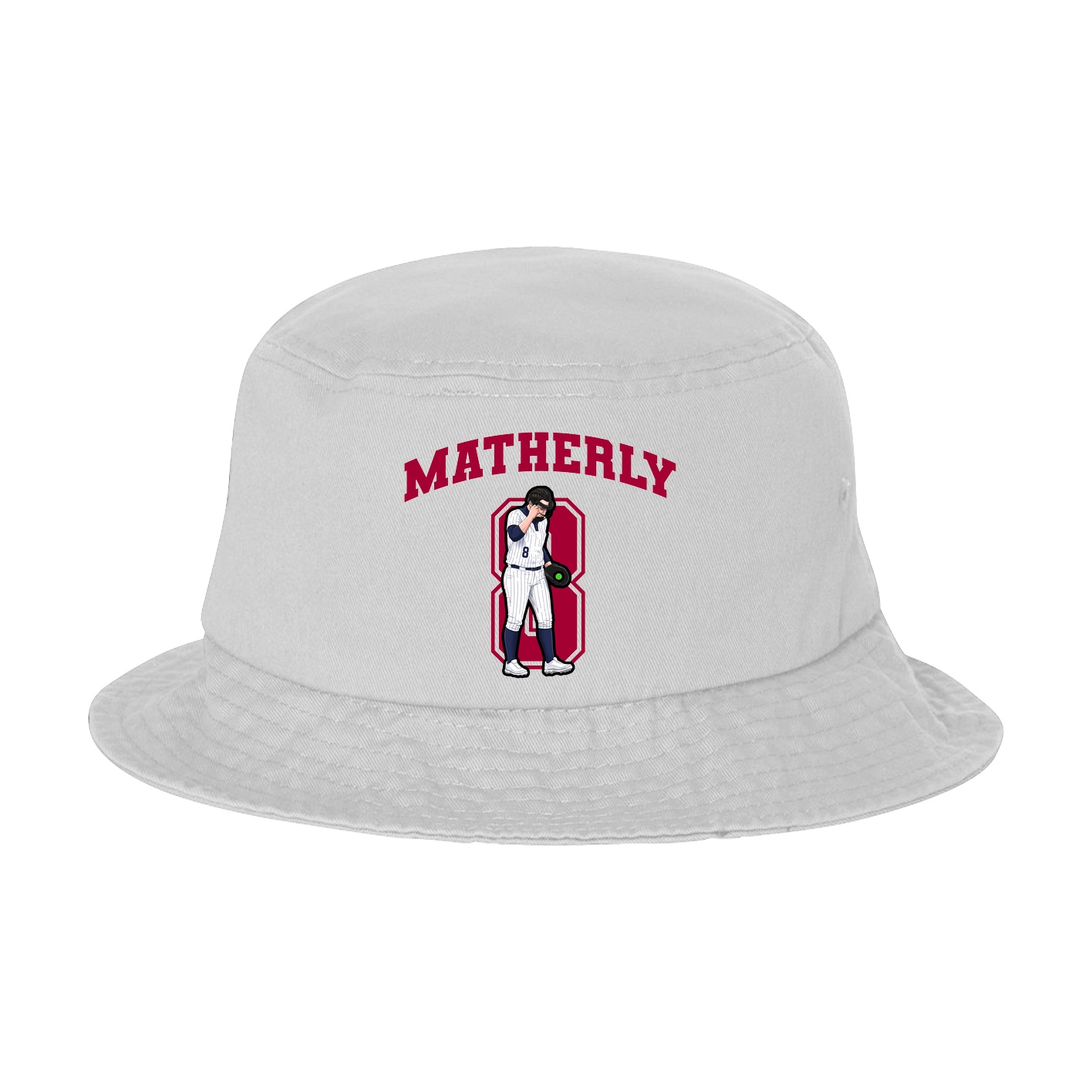 Bucket Cap — Number in White