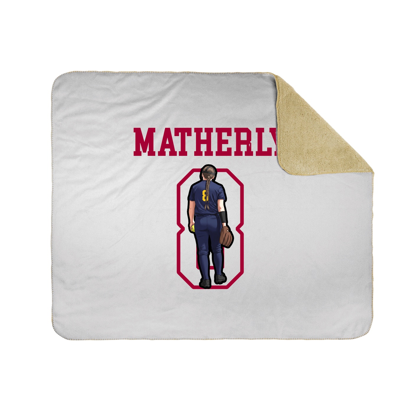 Throw Blanket — Shirsey in White