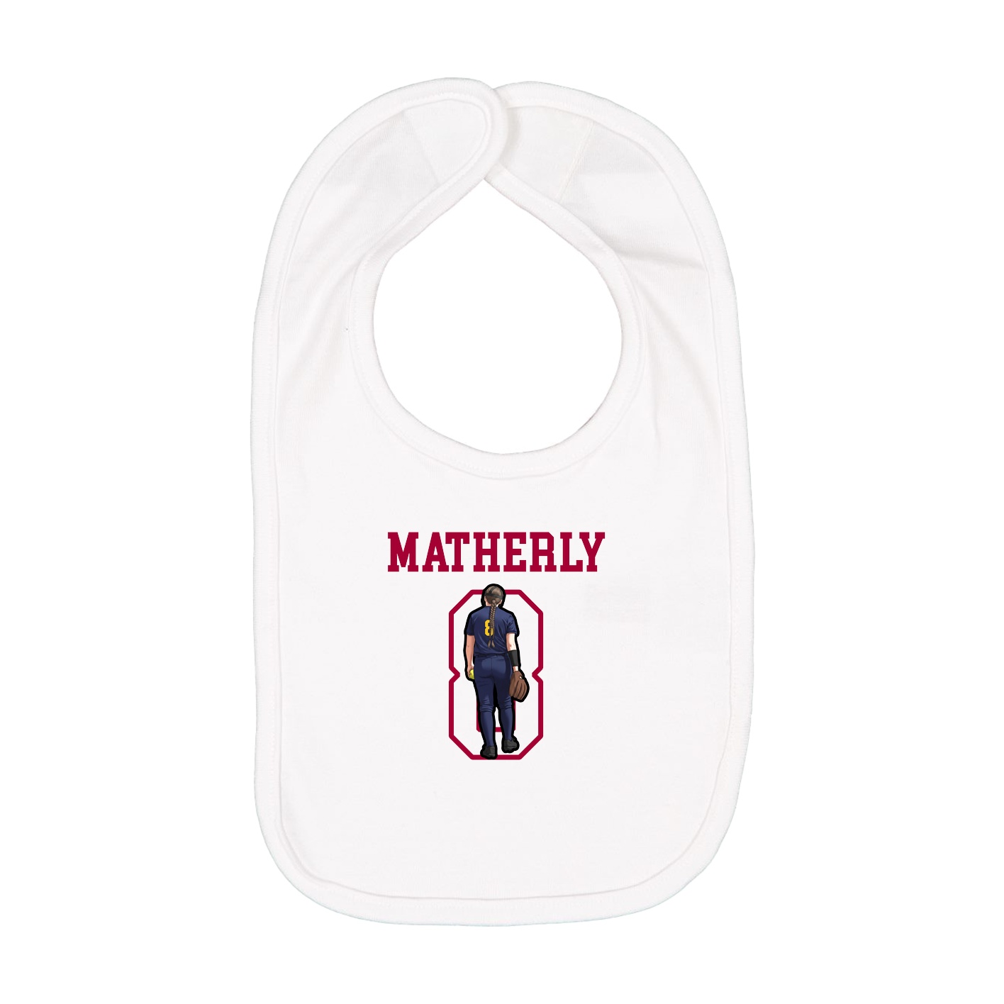 Infant Bib — Shirsey in White