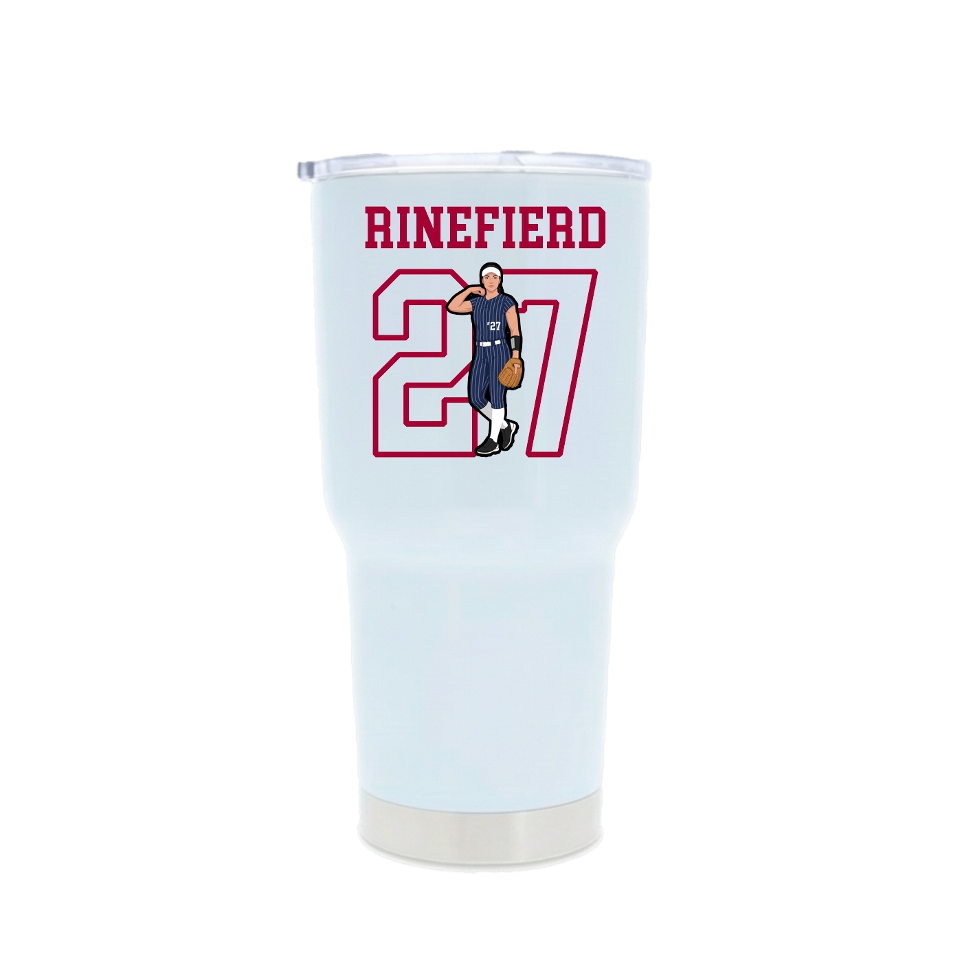30oz Stainless Steel Tumbler — Shirsey in White