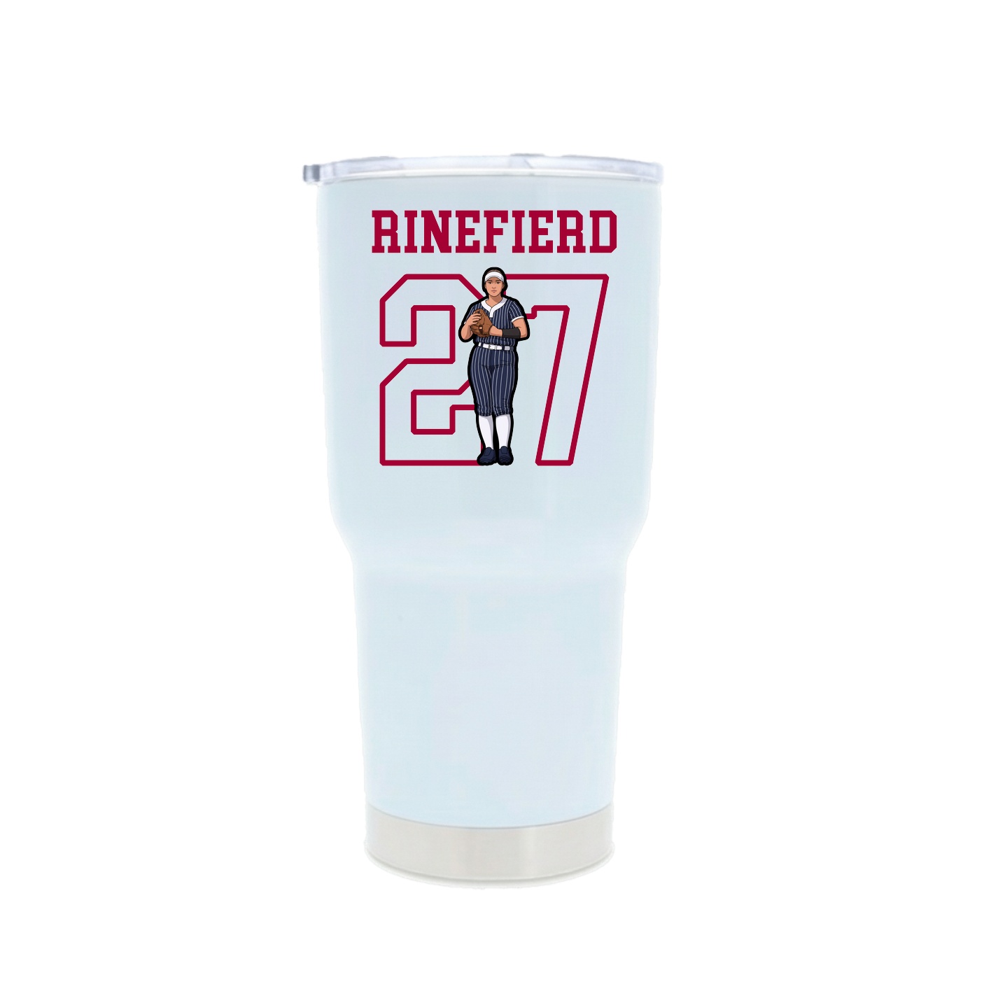 30oz Stainless Steel Tumbler — Shirsey in White