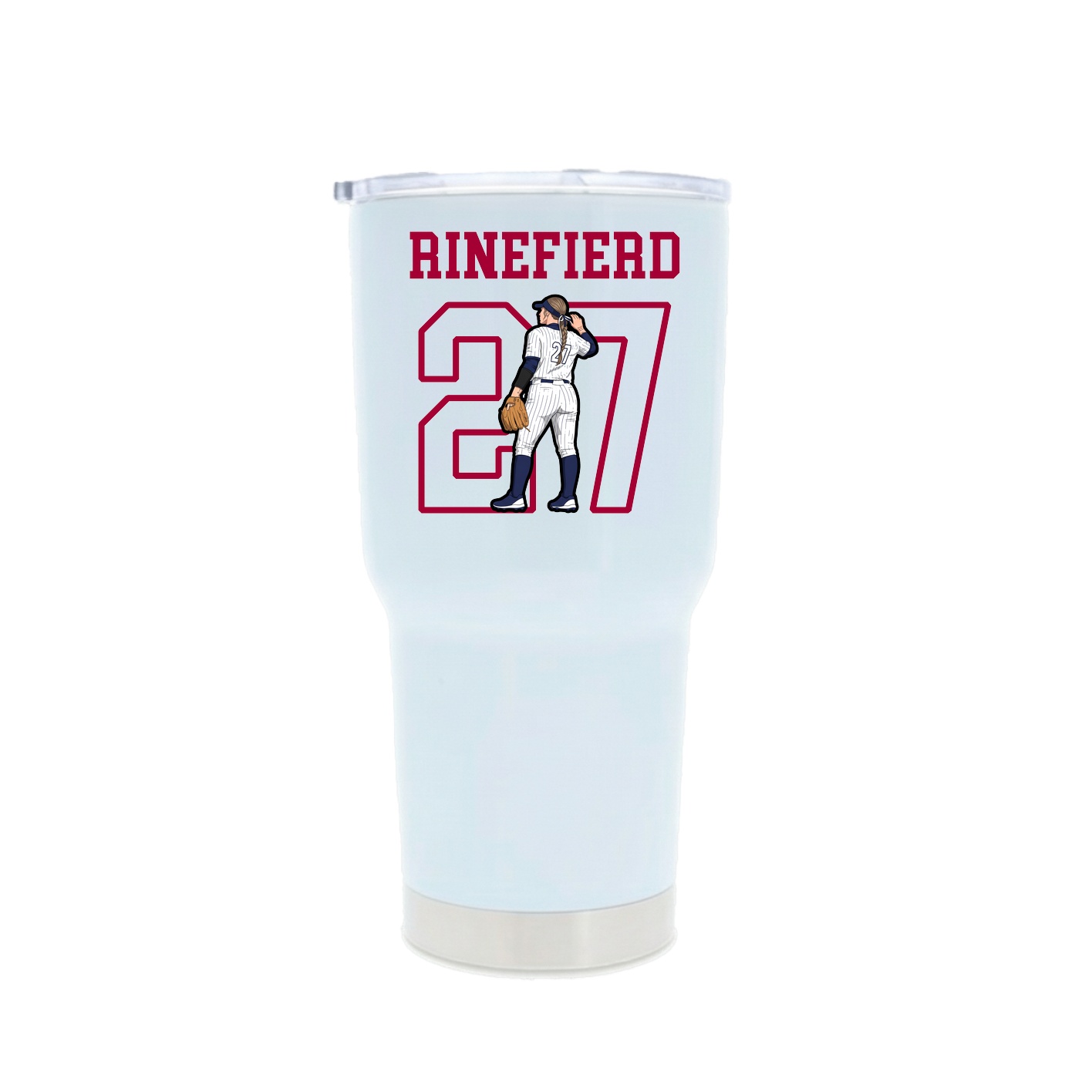 30oz Stainless Steel Tumbler — Shirsey in White