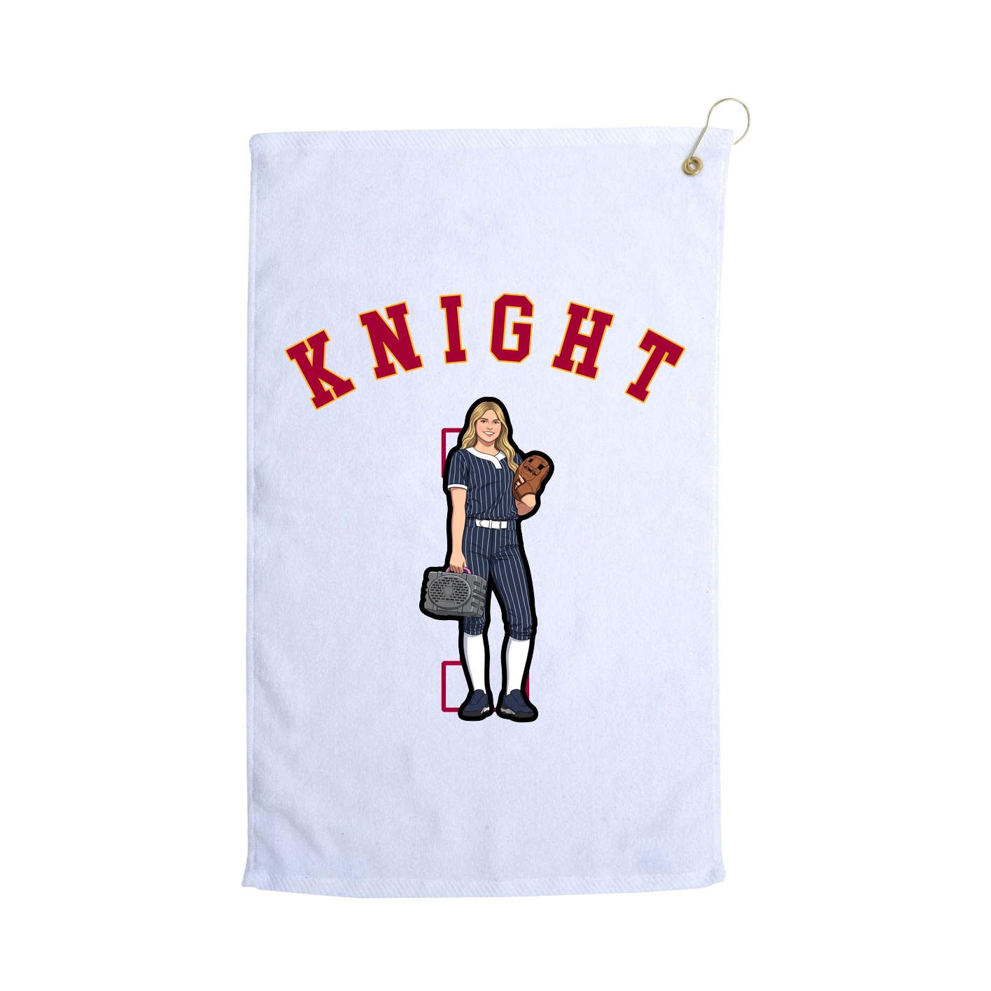 Golf Towel — Shirsey Arch in White