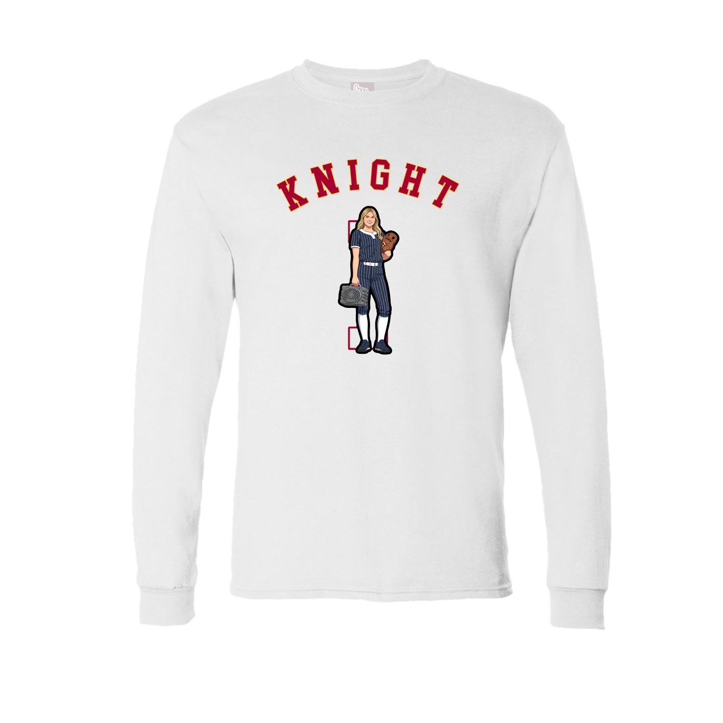 Long Sleeve Tee — Shirsey Arch in White