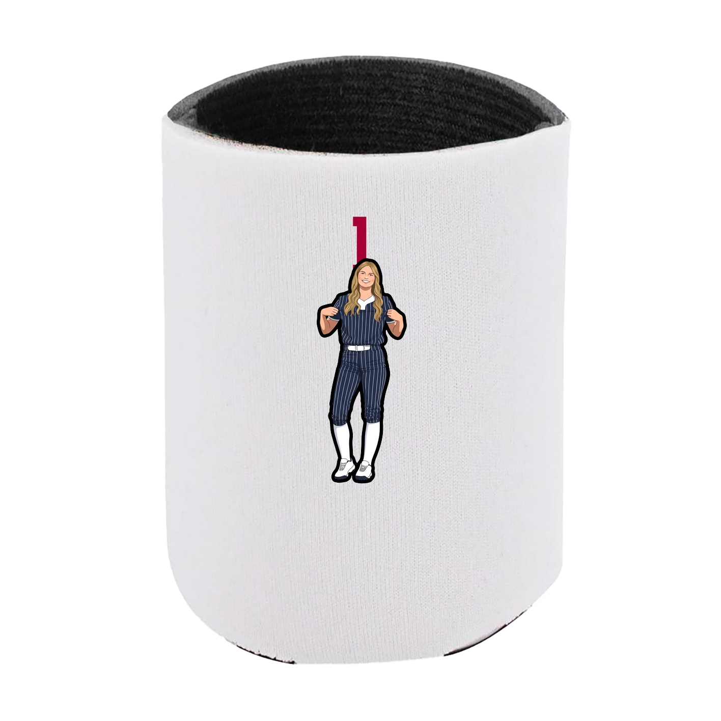 Can Holder — Number Top in White