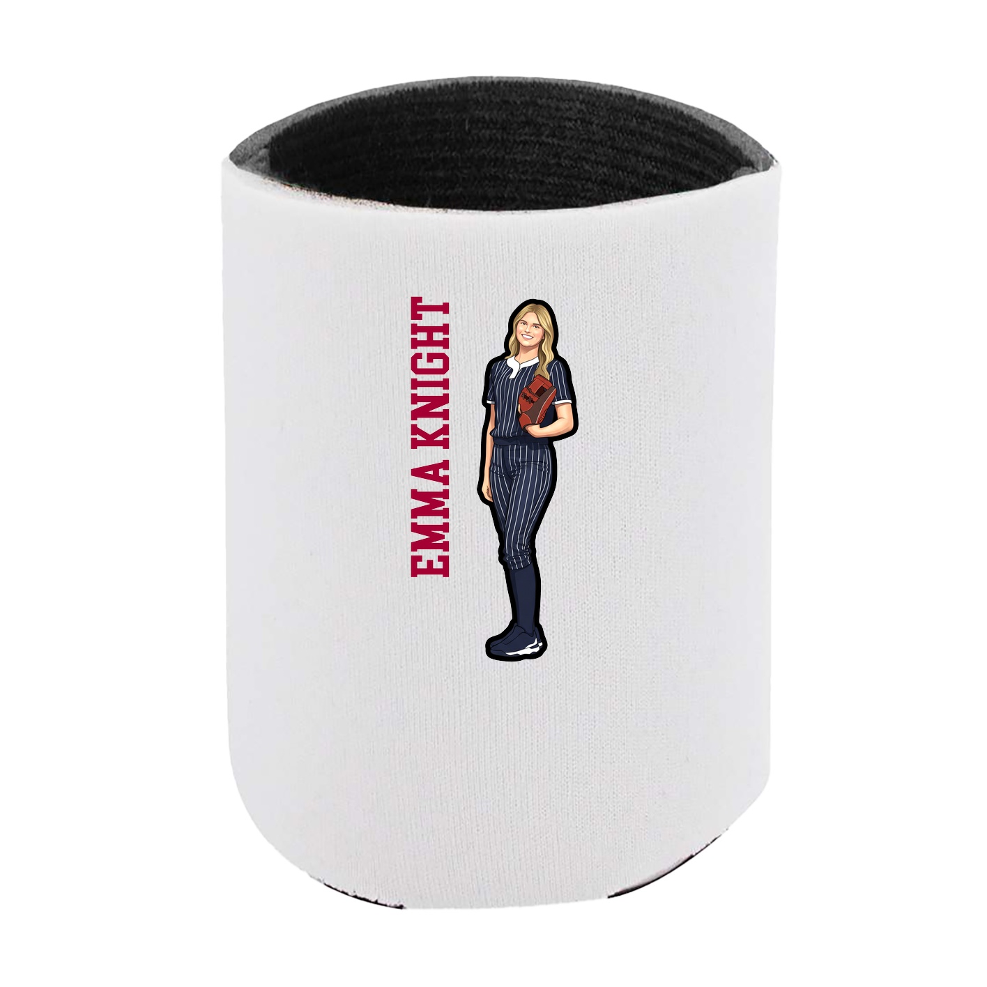 Can Holder — Name Vertical in White