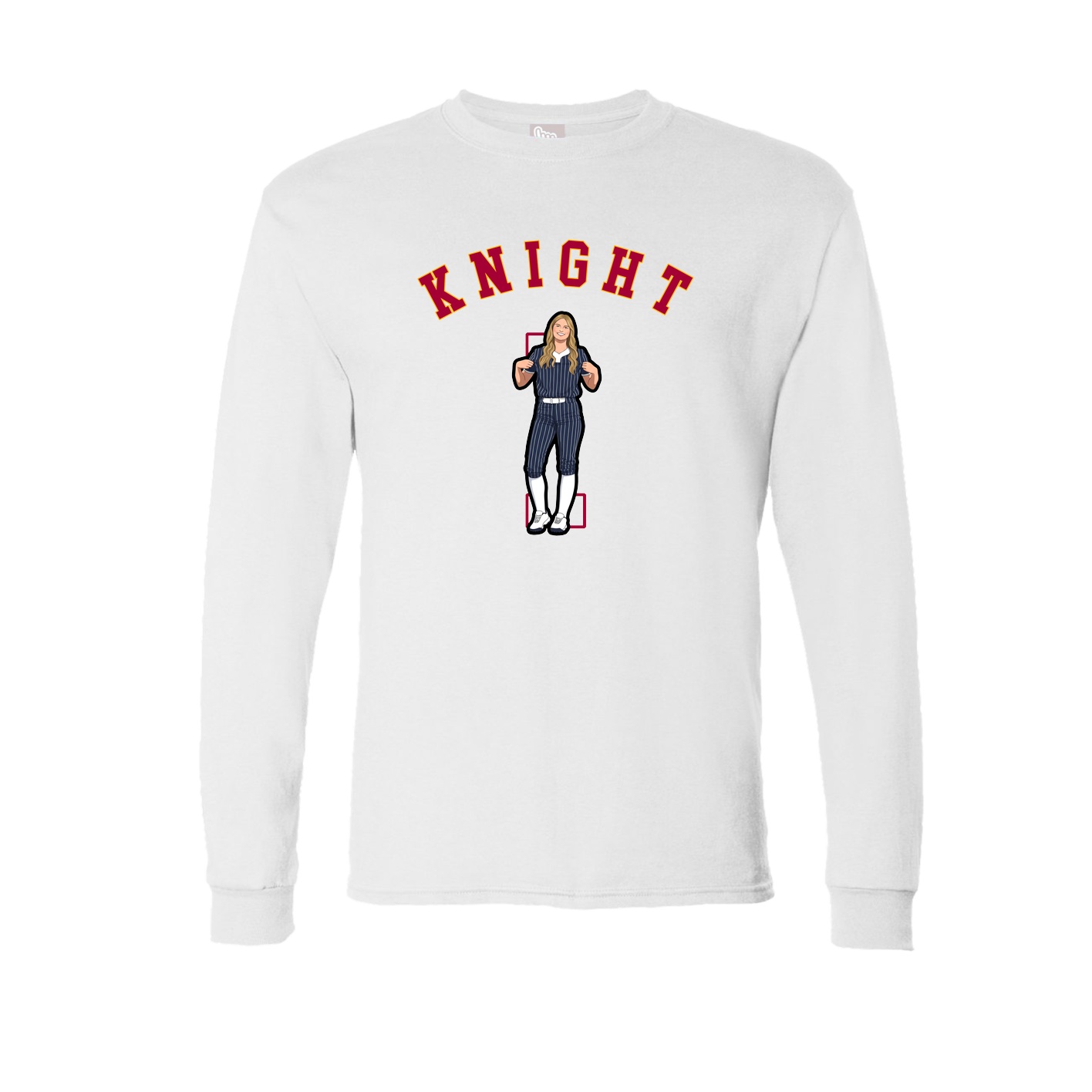 Long Sleeve Tee — Shirsey Arch in White
