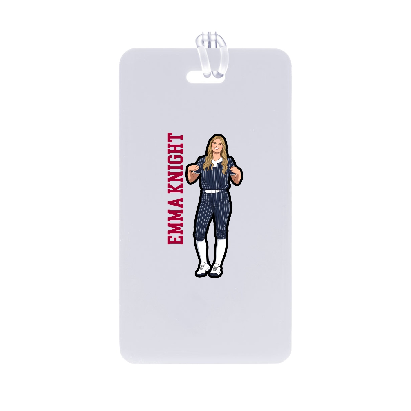 Bag Tag — Name Vertical in Classic