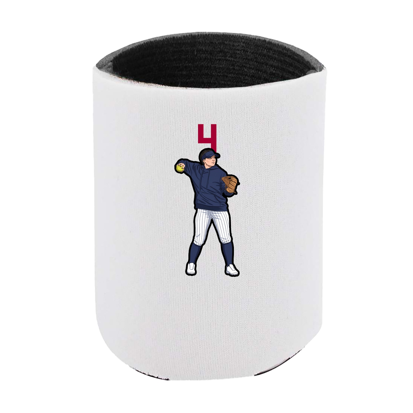 Can Holder — Number Top in White