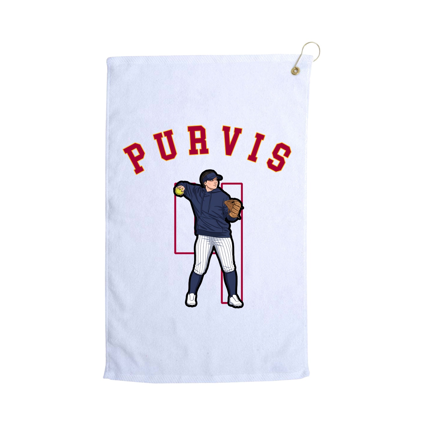 Golf Towel — Shirsey Arch in White