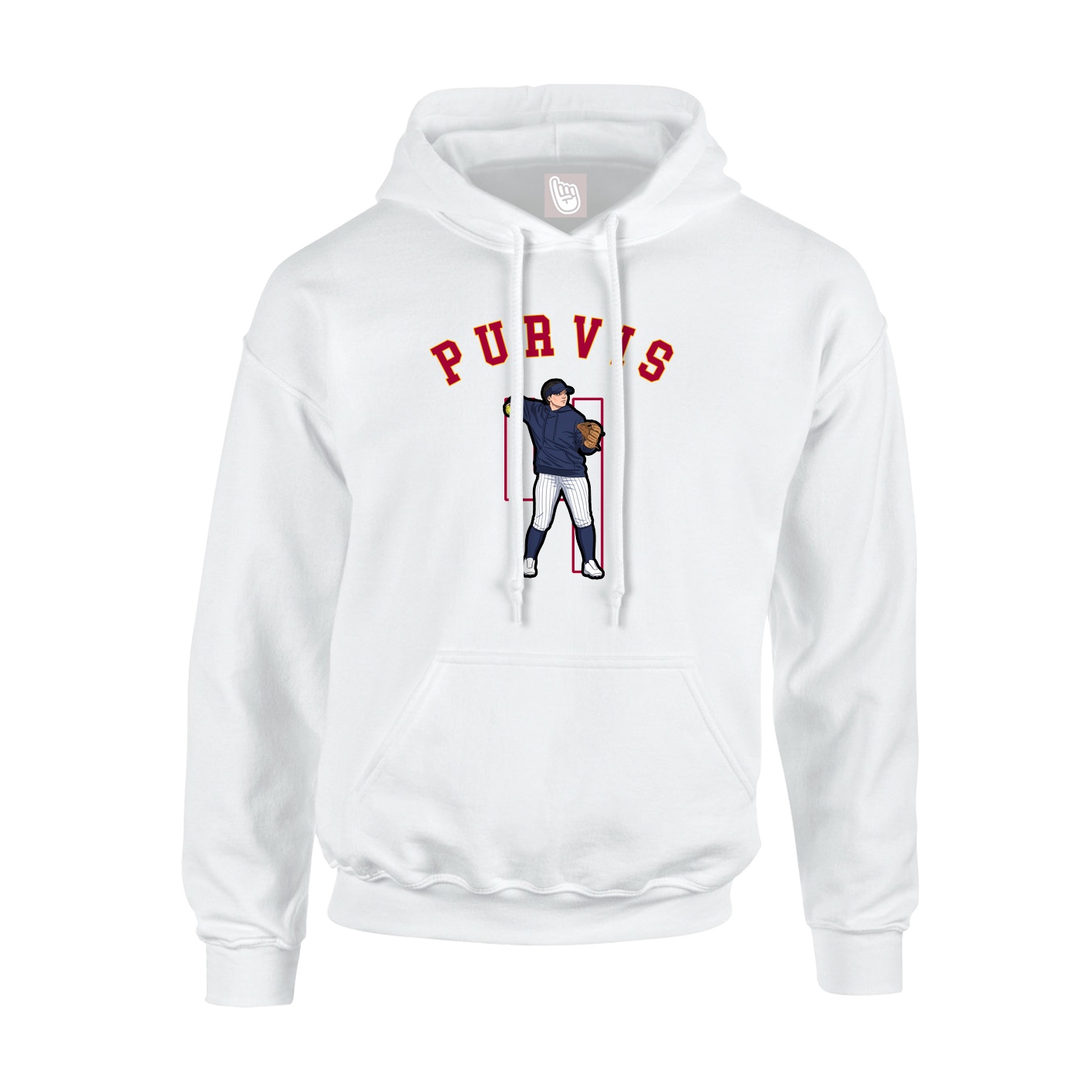 Hoodie — Shirsey Arch in White