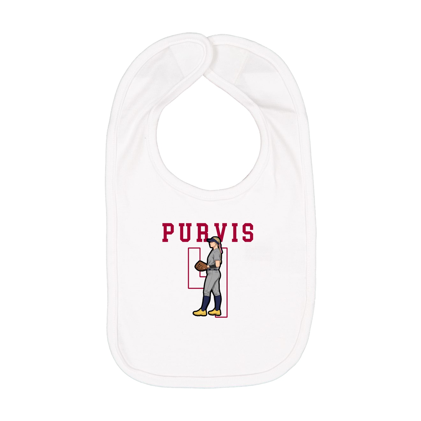 Infant Bib — Shirsey in White