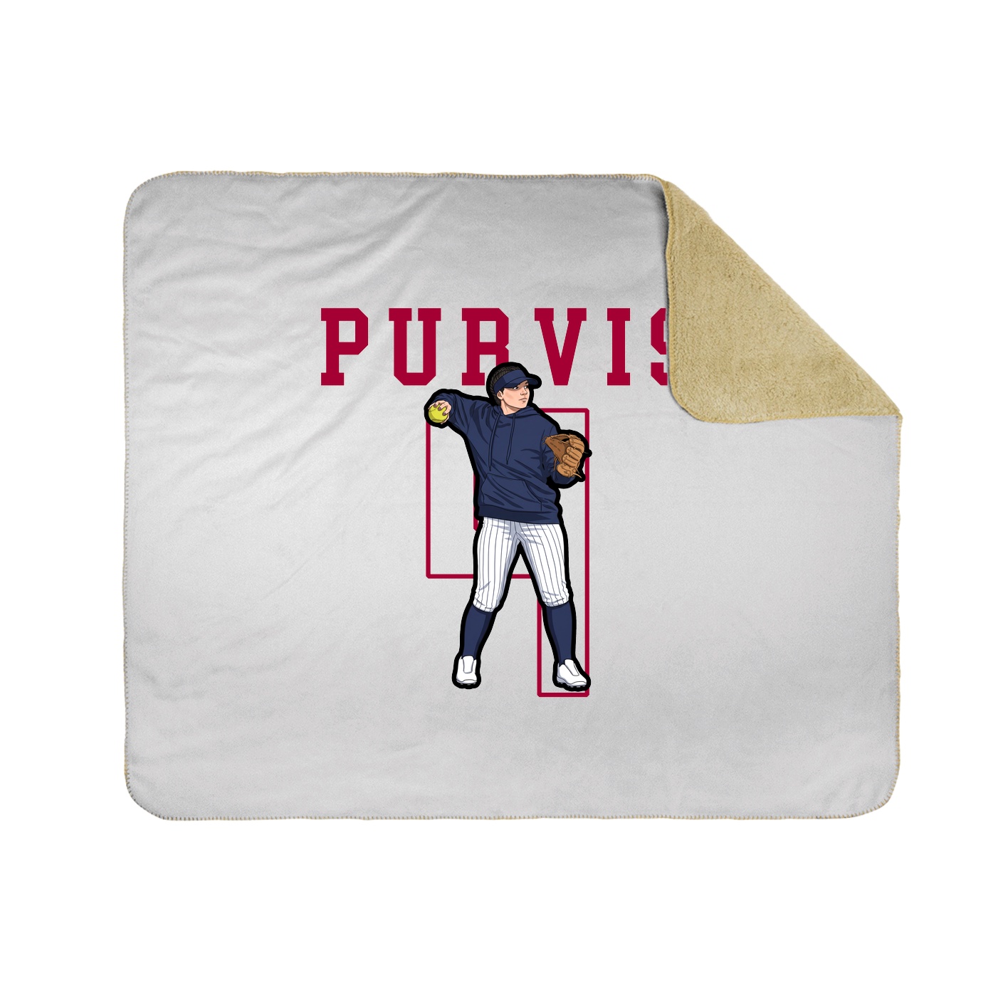 Throw Blanket — Shirsey in White