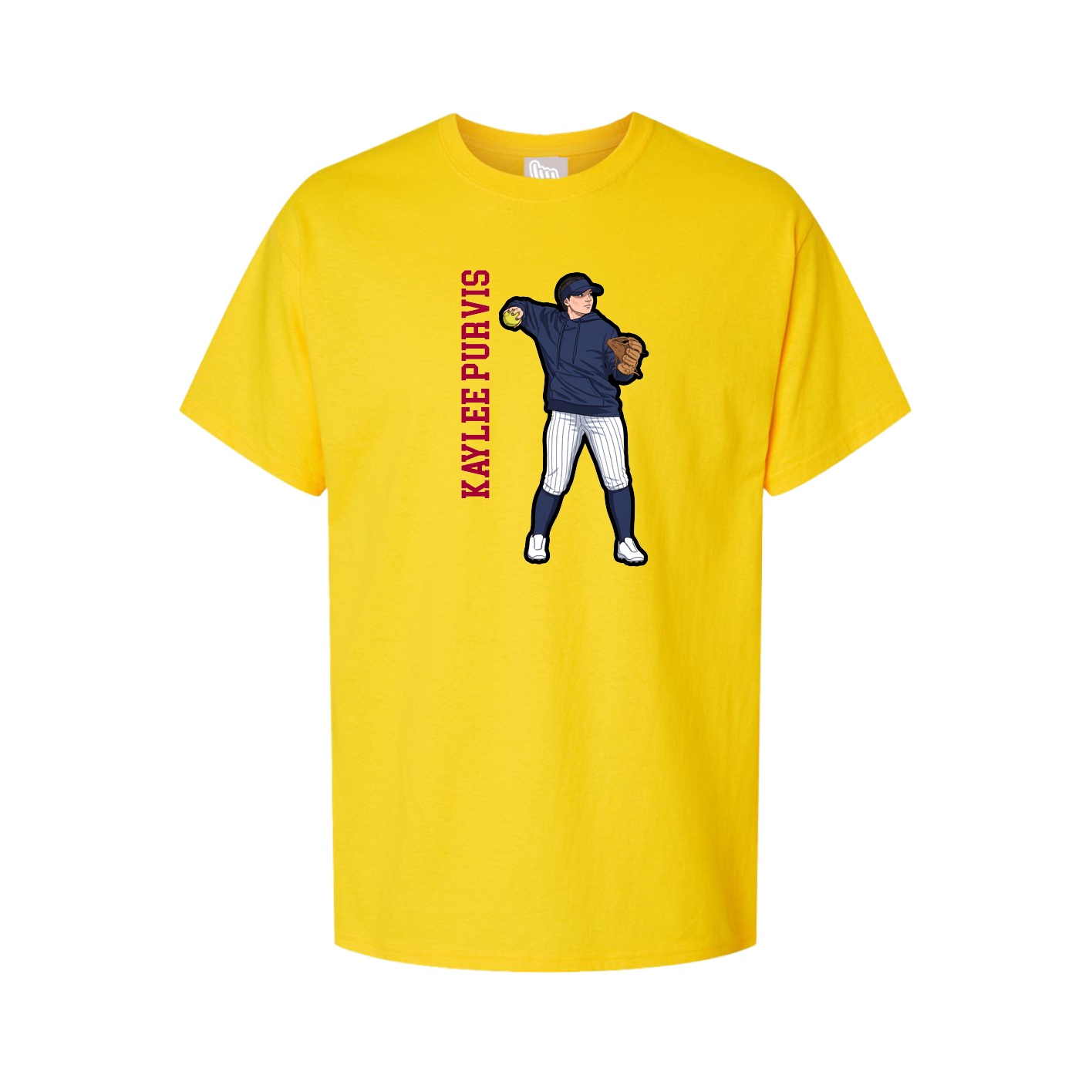 Tee — Name Vertical in Gold