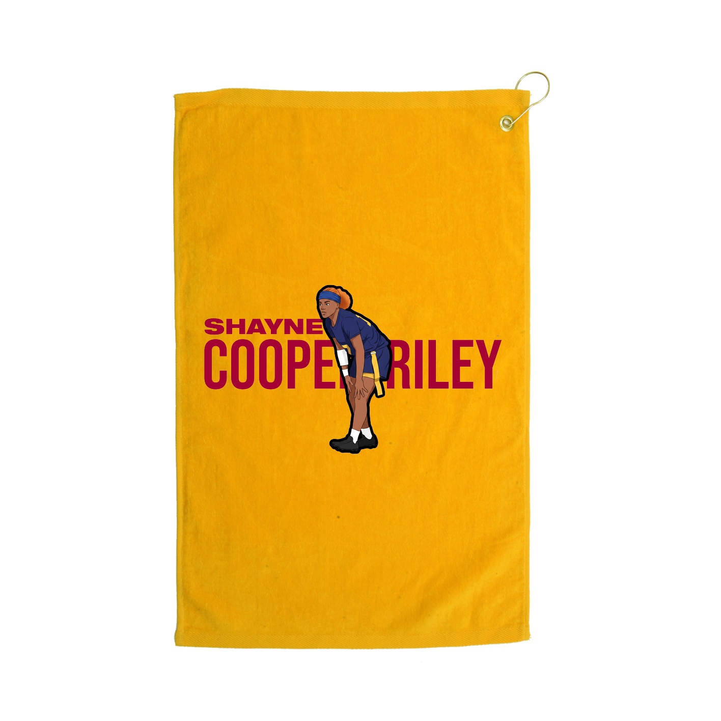 Golf Towel — Player Name in Gold