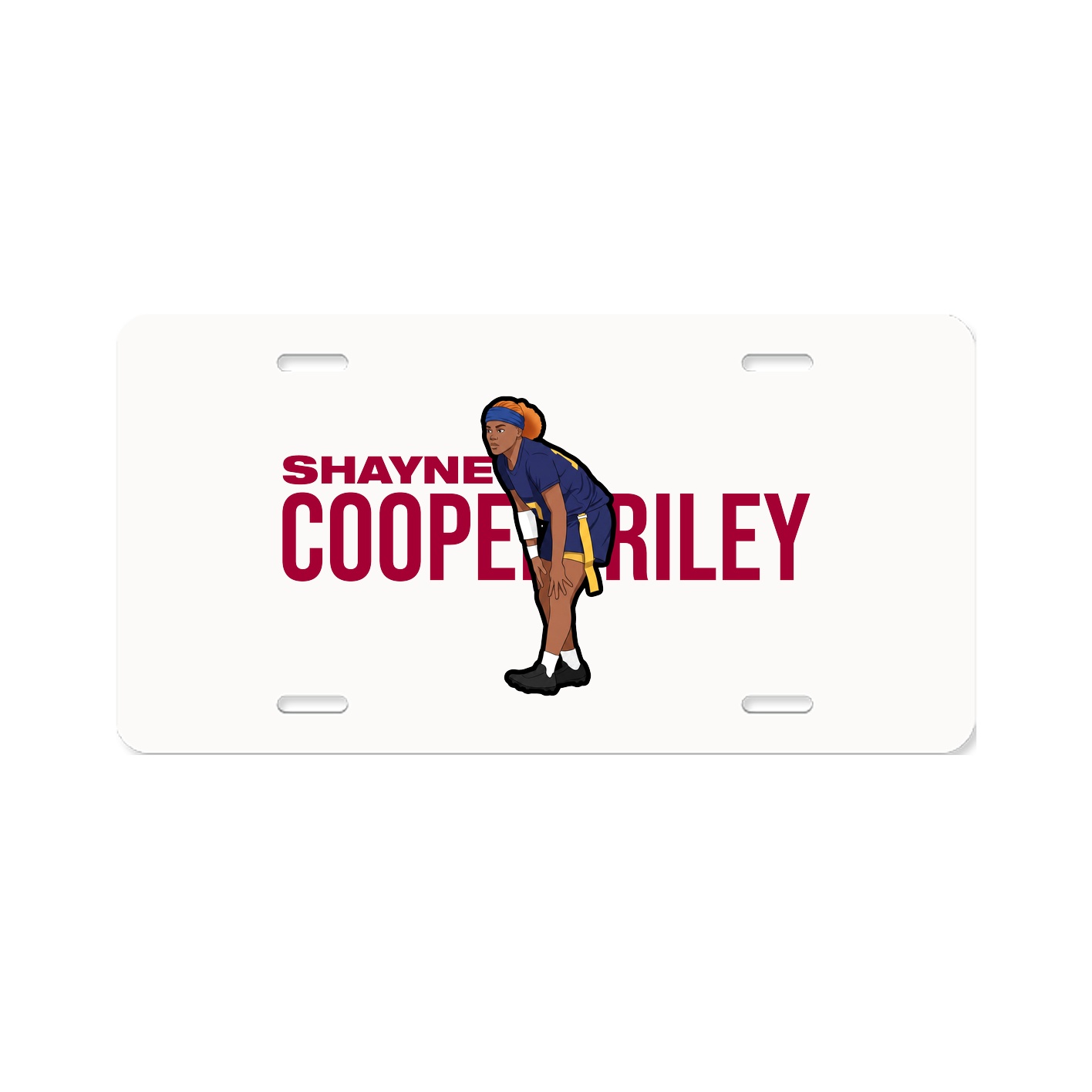 License Plate — Player Name in Classic
