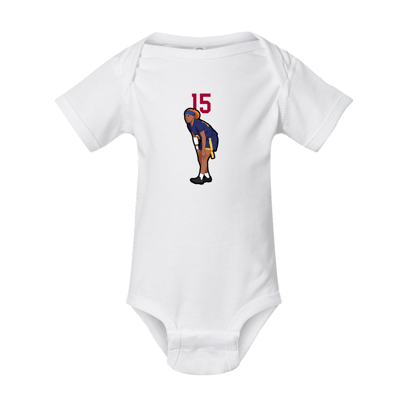 Baby Onesie — Number Top in White