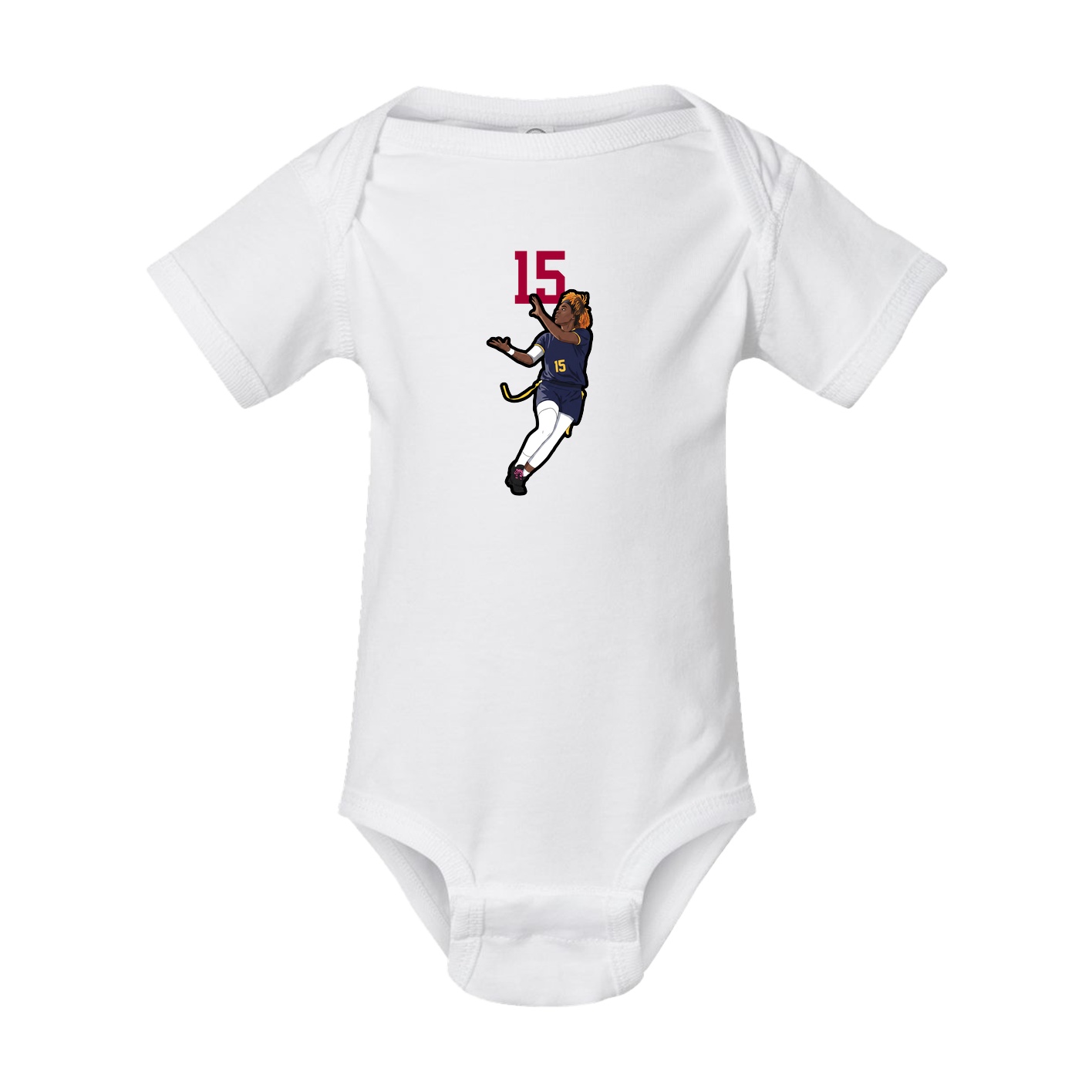 Baby Onesie — Number Top in White