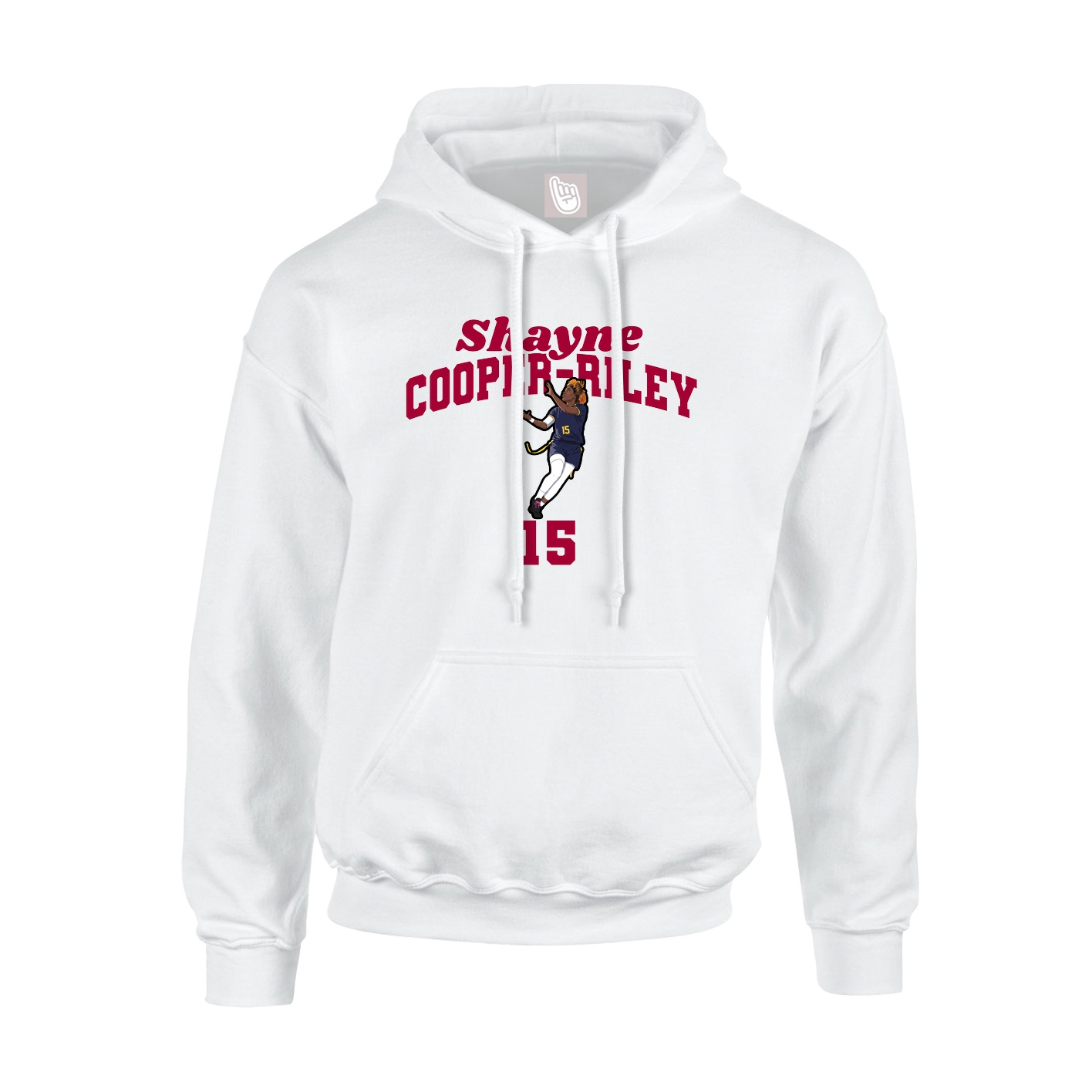 Youth Hoodie — Signature Arch in White