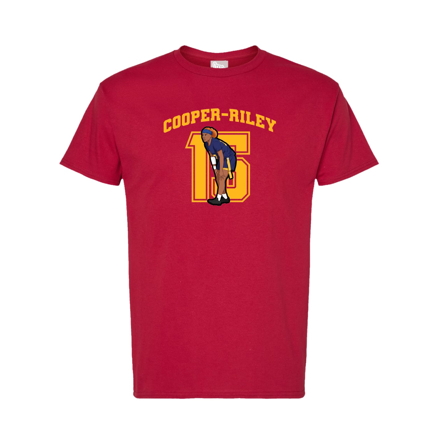 Tee — Number in Crimson