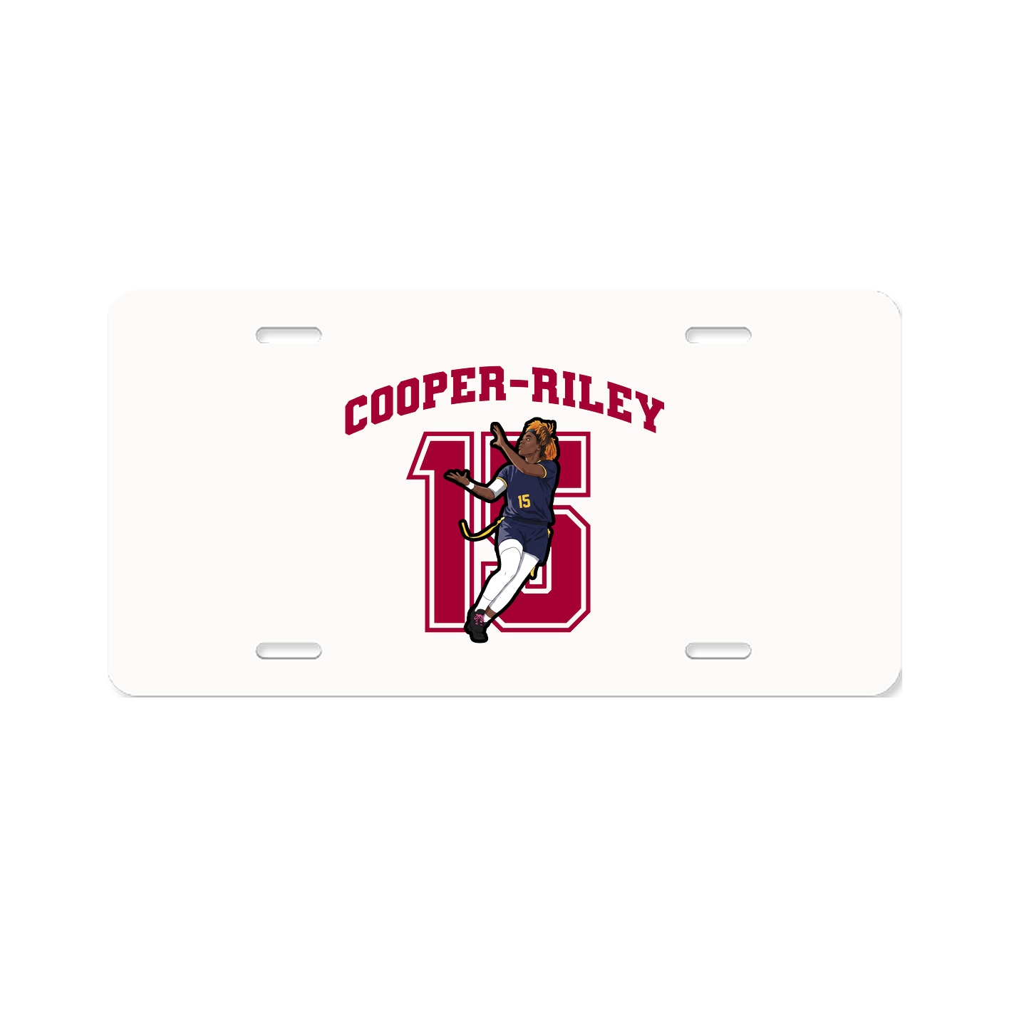 License Plate — Number in Classic