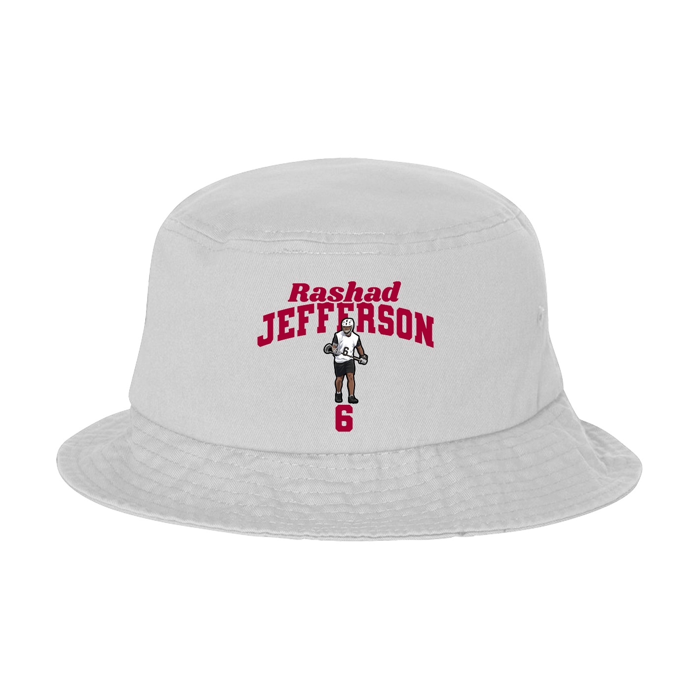 Bucket Cap — Signature Arch in White