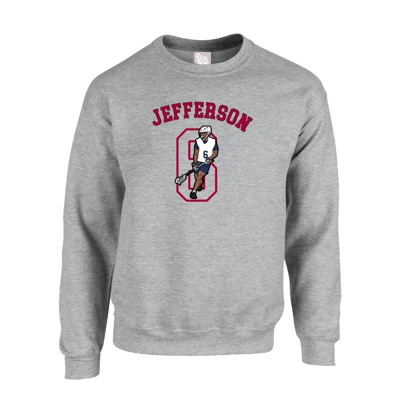 Fleece Crew — Shirsey Arch in Grey
