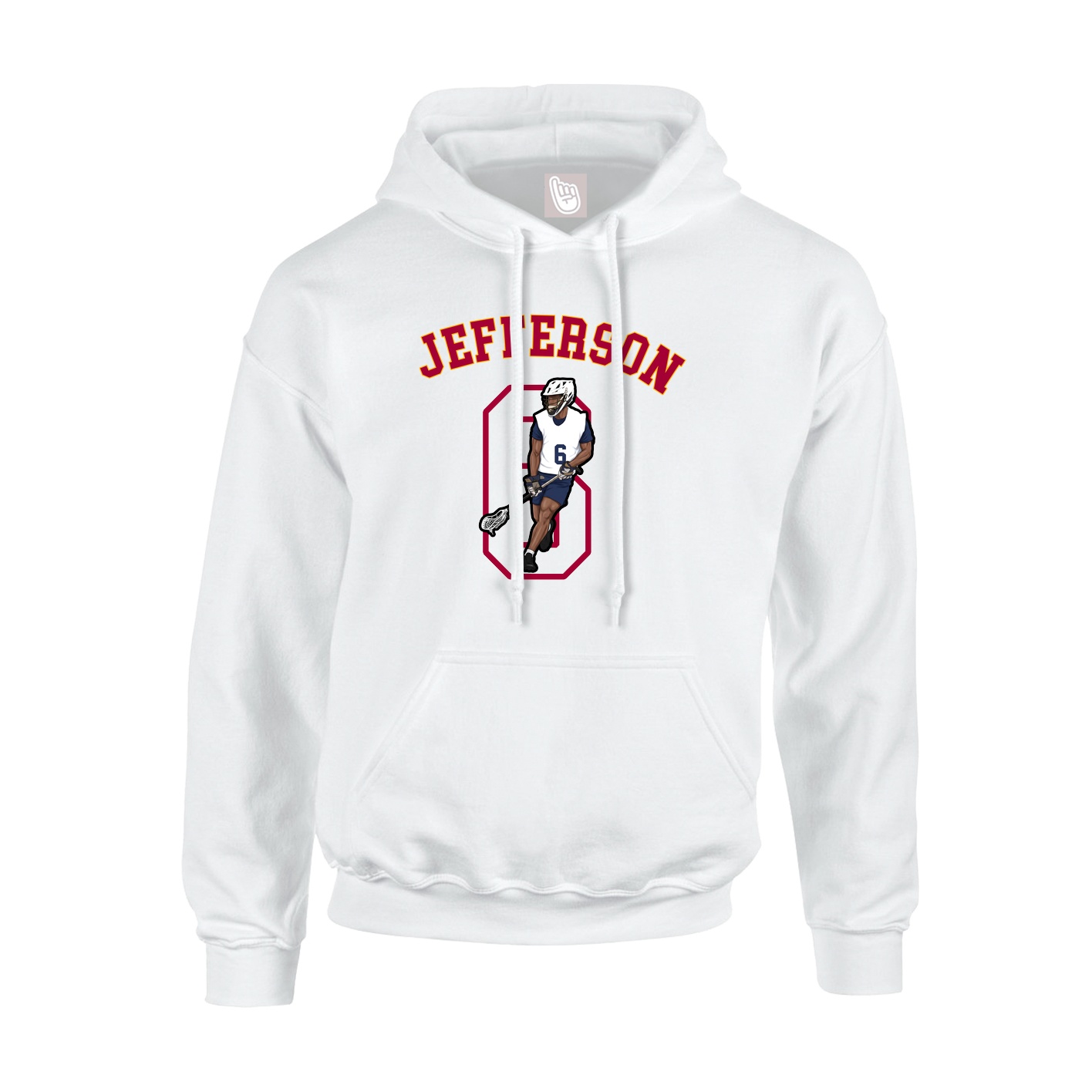 Youth Hoodie — Shirsey Arch in White