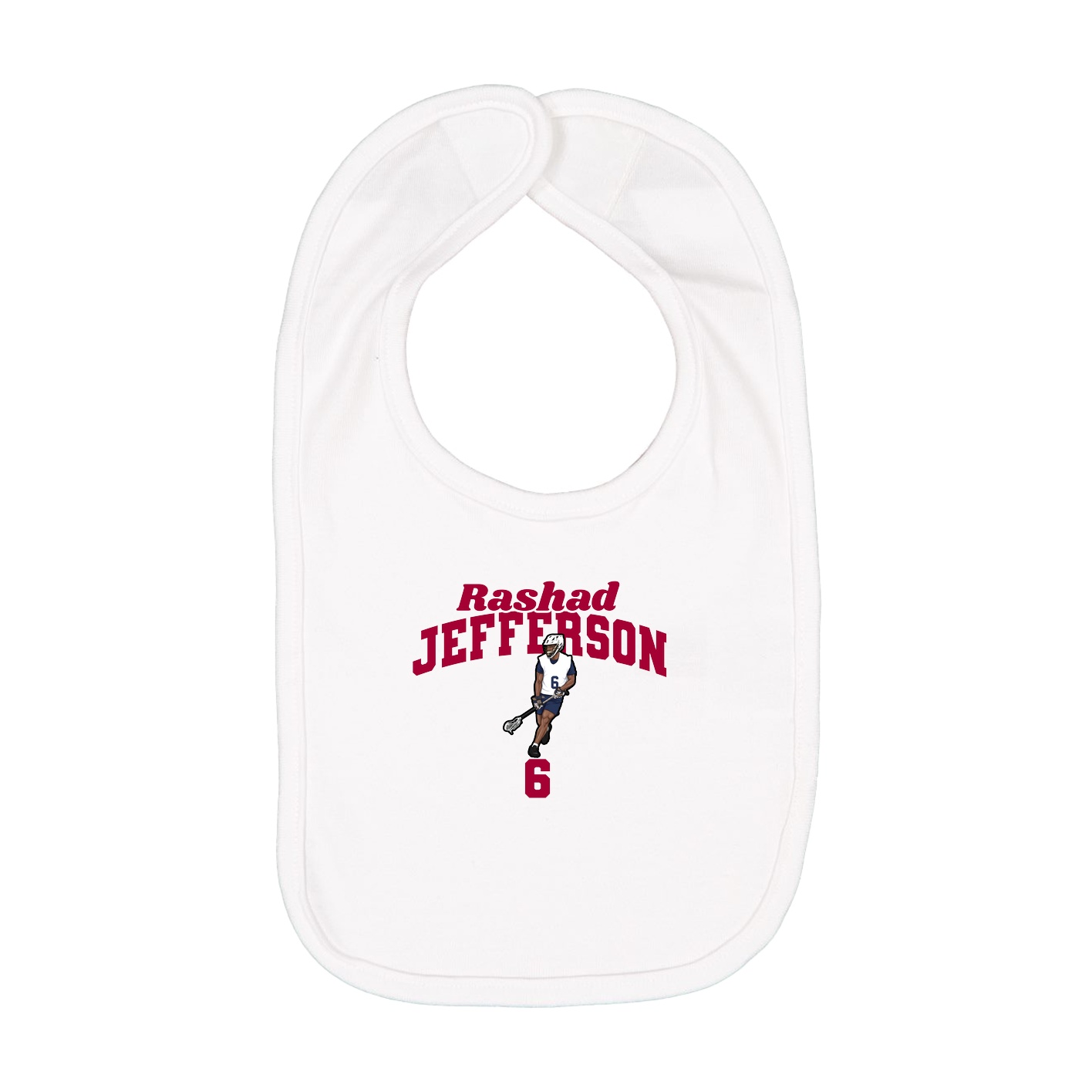 Infant Bib — Signature Arch in White