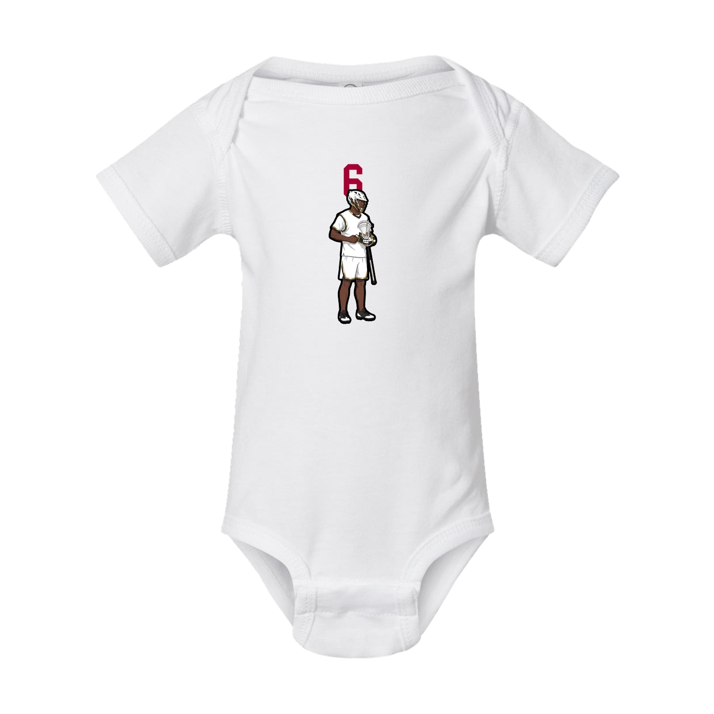 Baby Onesie — Number Top in White