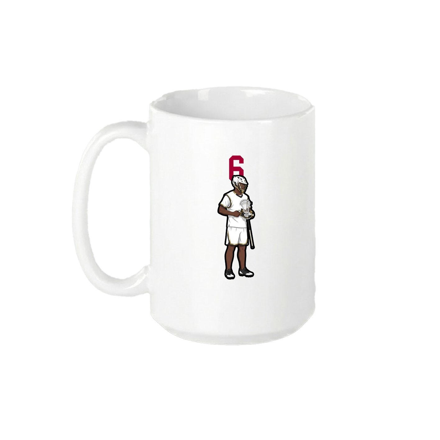 15oz Coffee Mug — Number Top in White