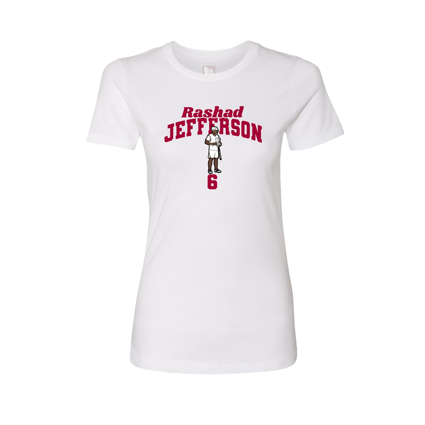 Womens Tee — Signature Arch in White