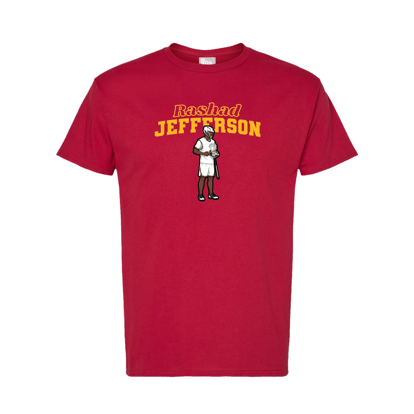 Tee — Name Arch in Crimson