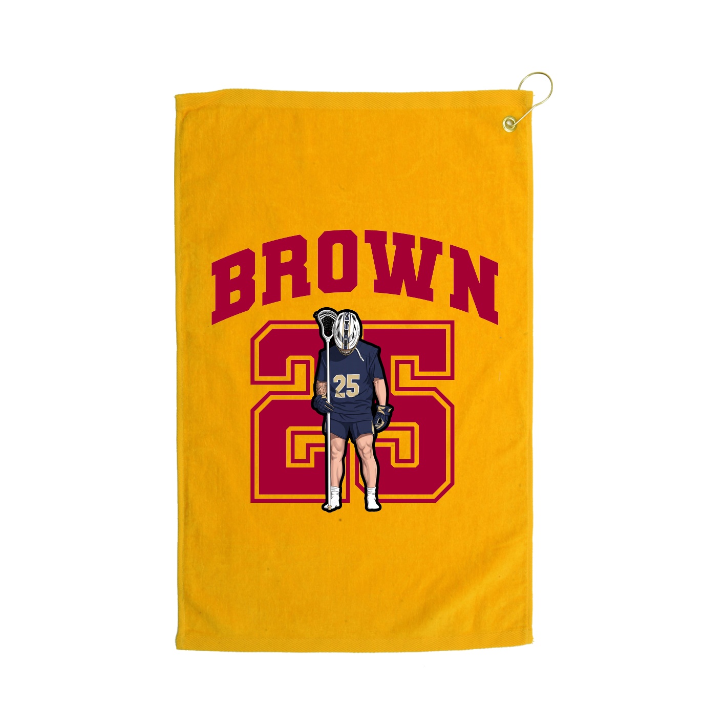 Golf Towel — Number in Gold
