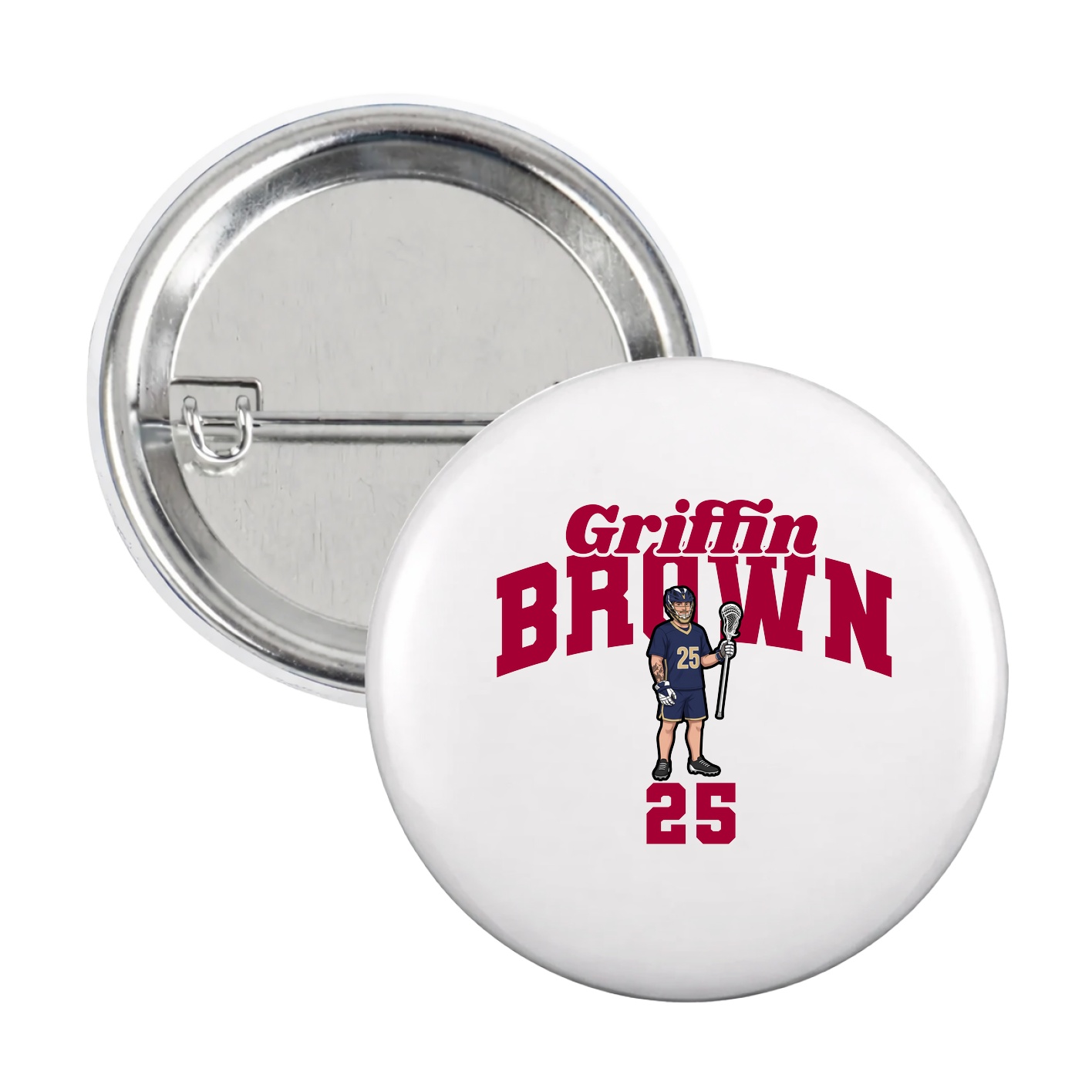 Game Day Button — Signature Arch in White