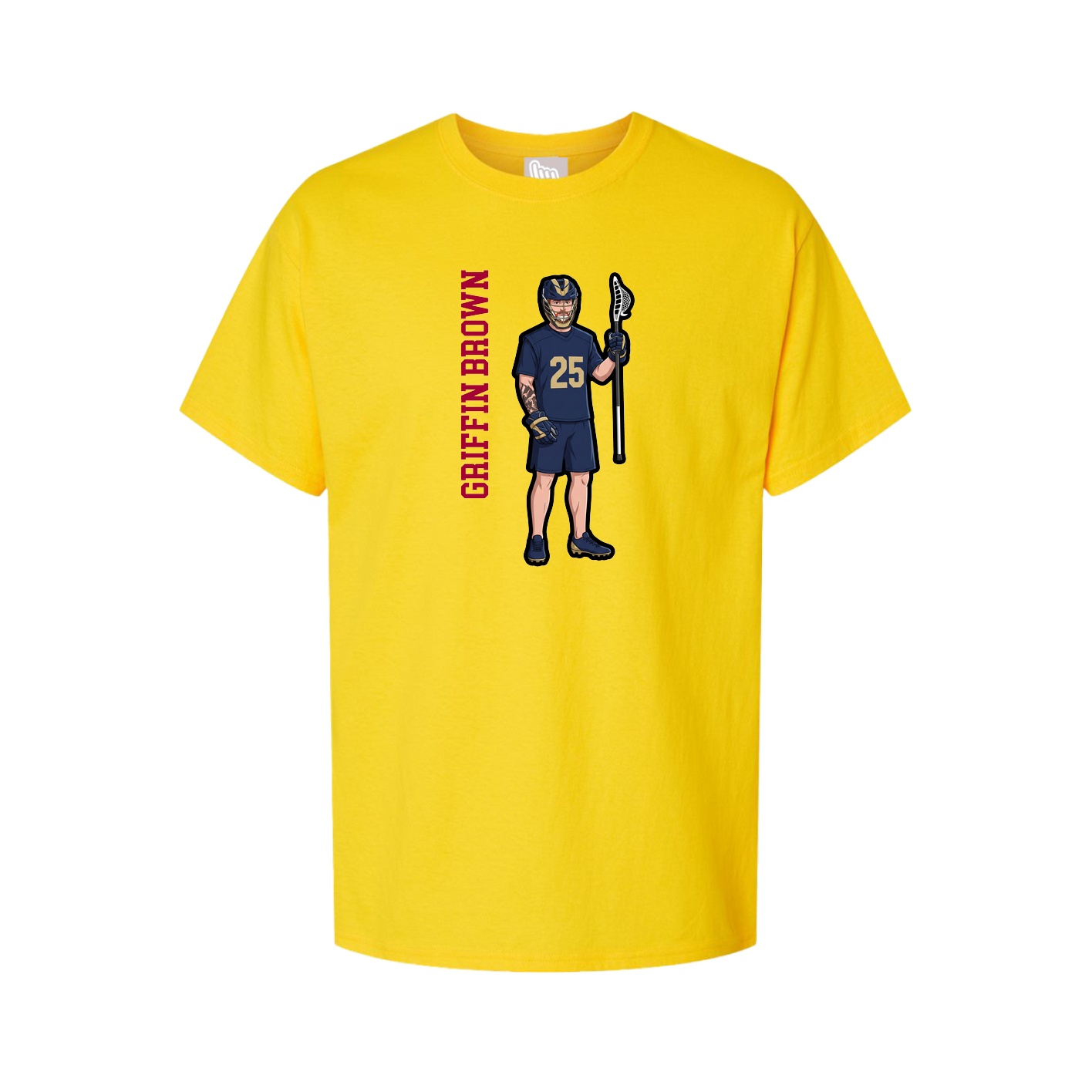 Tee — Name Vertical in Gold