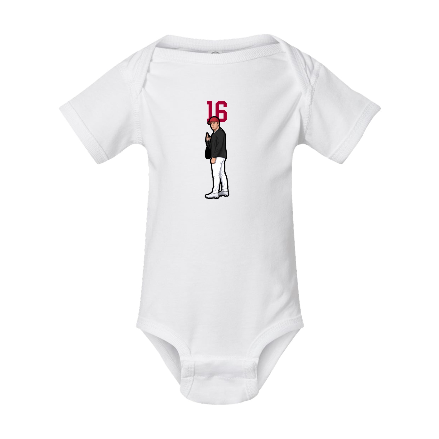 Baby Onesie — Number Top in White