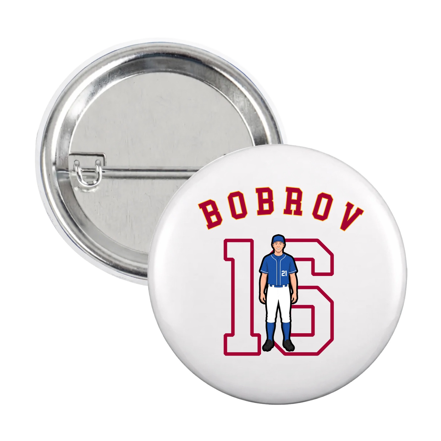 Game Day Button — Shirsey Arch in White