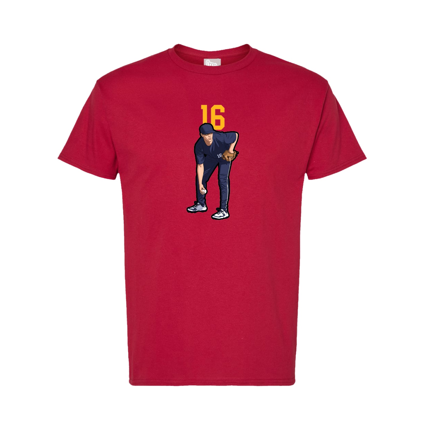 Tee — Number Top in Crimson