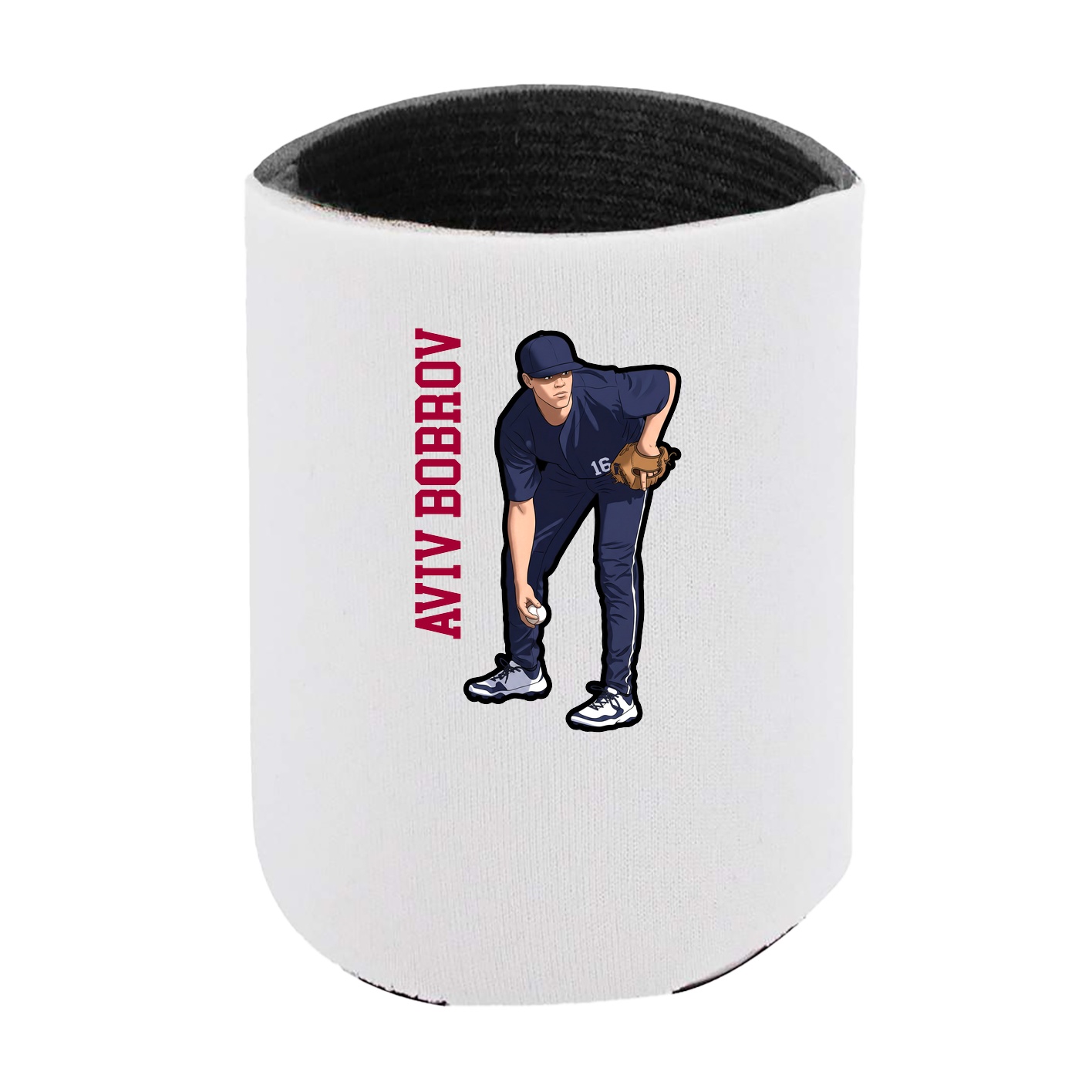 Can Holder — Name Vertical in White