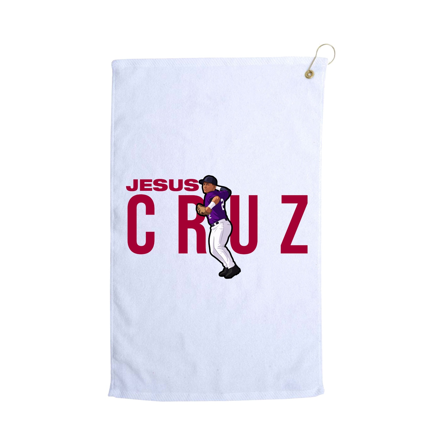 Golf Towel — Player Name in White