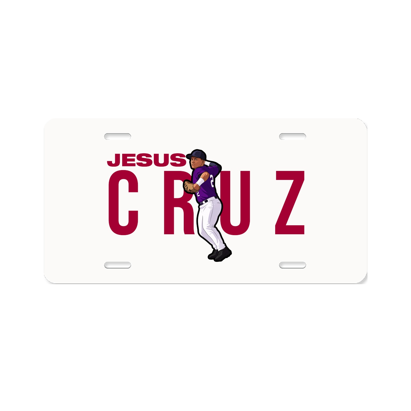 License Plate — Player Name in Classic