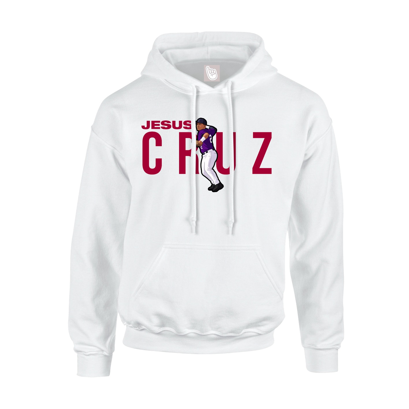 Hoodie — Player Name in White