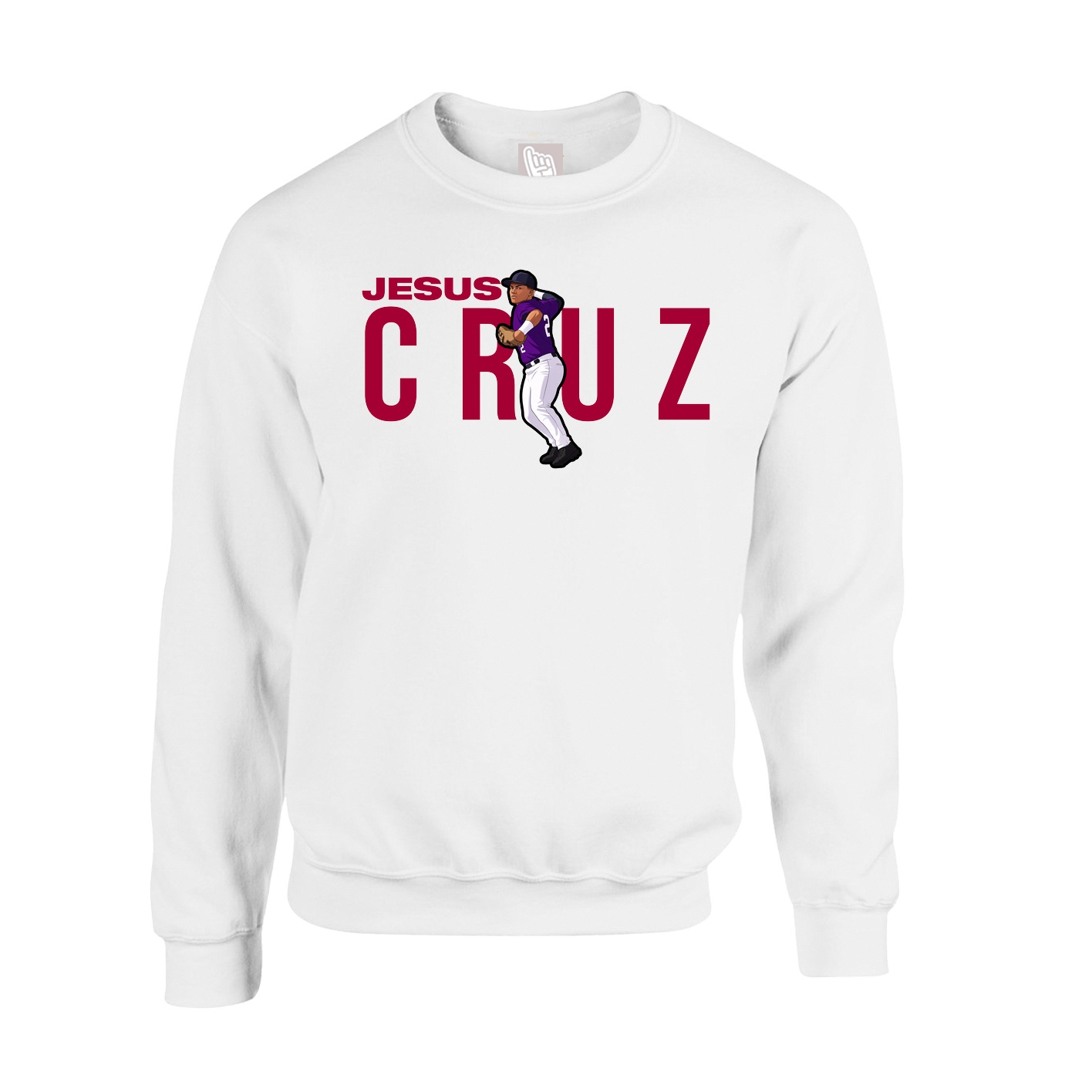 Fleece Crew — Player Name in White