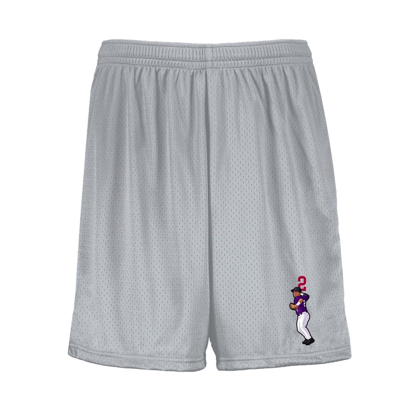 Shorts — Number Top in Silver